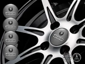 Fiat Abarth Adesivo Silicone Stile Emblemi Cerchio Cupola